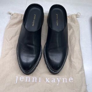 Jenni Kayne Black Leather Mules